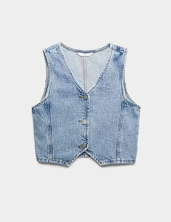 Denim Gilet Vest (6-16 Years)