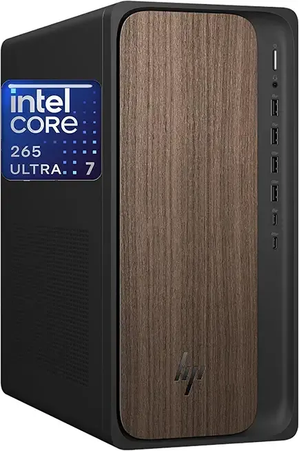 HP 2025 OmniDesk M03 Premium Business Next Gen AI Desktop Computer Intel Core Ultra 7 265(Beats i7-14700), 16GB DDR5 RAM, 1TB HDD + 256GB PCIe, Wi-Fi 6, DP, 2-Monitor Support 4K, HDMI, Windows 11