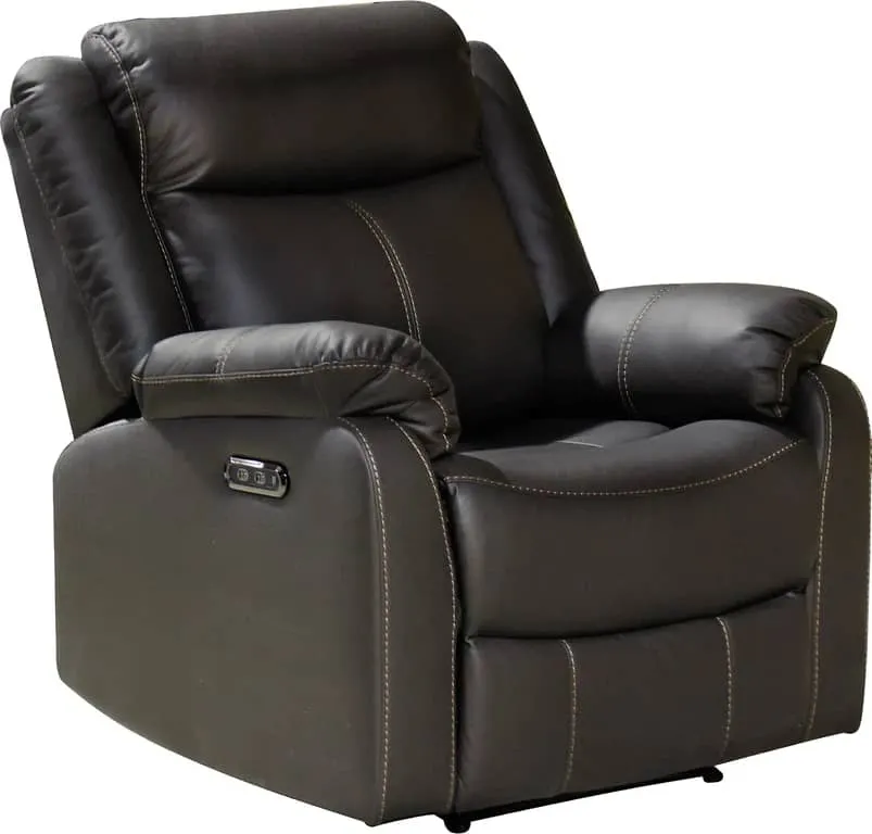 Jackson elektrisk recliner Elektrisk, mørk brun mikrofiber