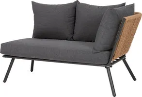 Intratuin 2-zits loungebank links Iris naturel