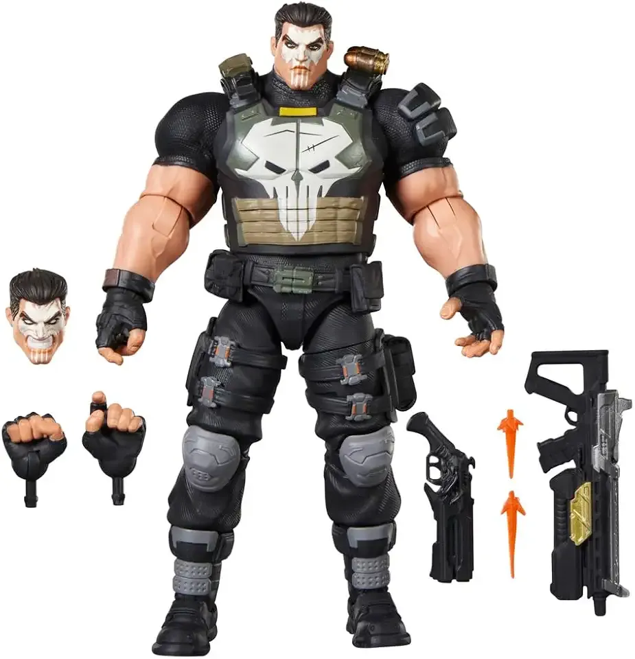 Marvel Legends Series Marvel Rivals The Punisher, Video Game-Inspired Collectible 6-Inch Action Figure