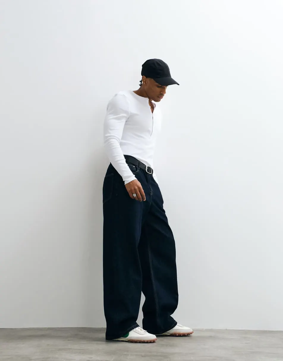 ASOS DESIGN baggy jeans in raw wash