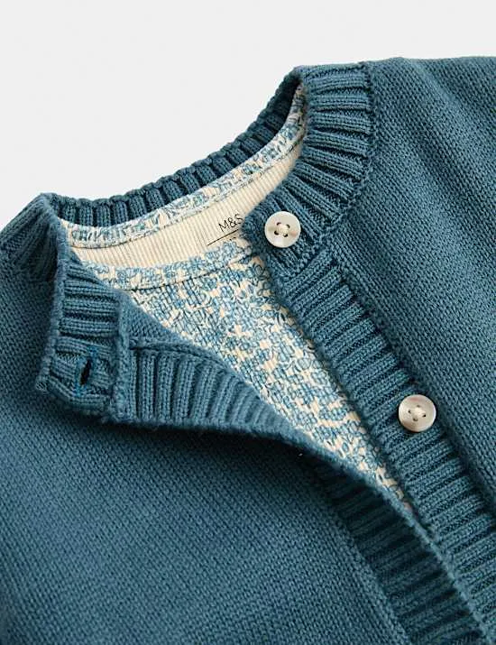 3-teiliges Jersey-Outfit mit hohem Baumwollanteil (0–3 Jahre)