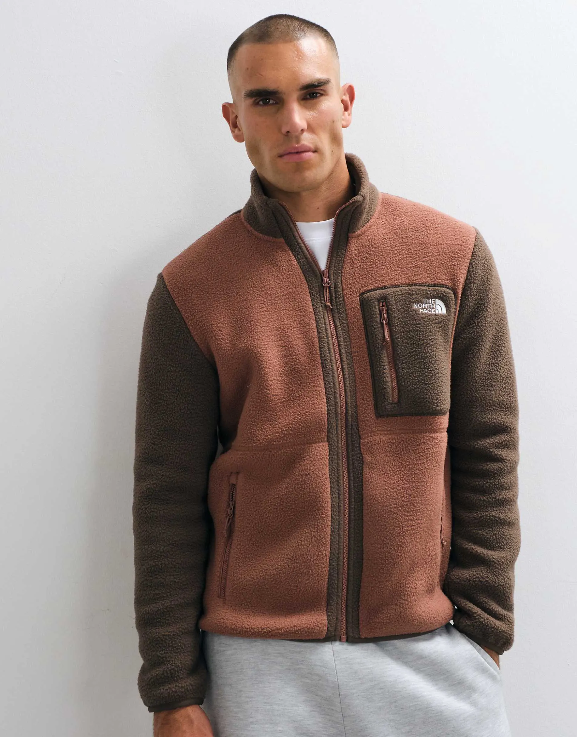The North Face Yumiori full zip fleece in brown