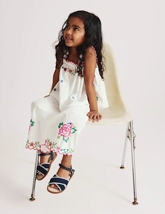 2 Piece Pure Cotton Embroidered Outfit (2-10 Yrs)