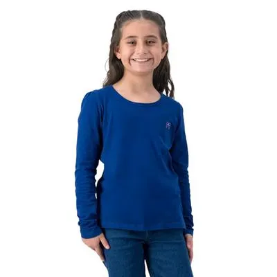 Playera Fantastic Niña Cuello Redondo Bordado De Mariposa