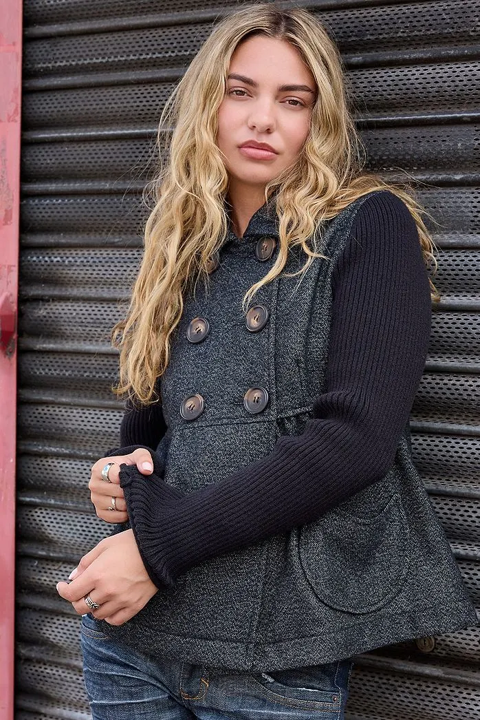 Cappotto doppio petto in lana Annabel Kimchi Blue