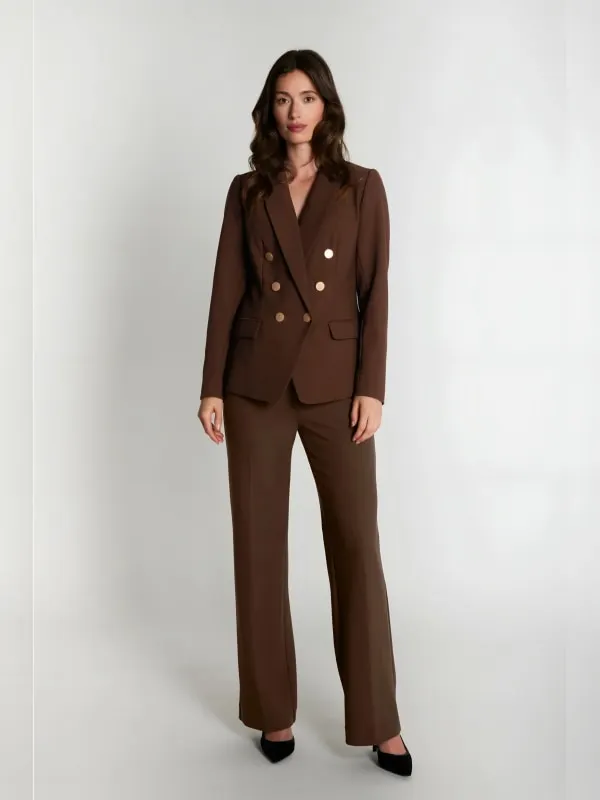 Comfy Olana wide pants Chocolat