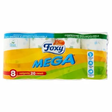 Foxy Mega carta igienica 2 veli 8 rotoli