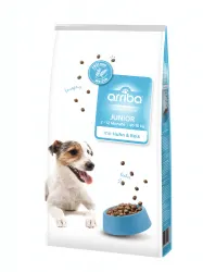 arriba Junior mit Huhn, Reis für Hunde 12 kg