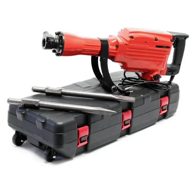 Martello demolitore 1700W con scalpello e accessori per cemento, pietra e muratura 1900 rpm