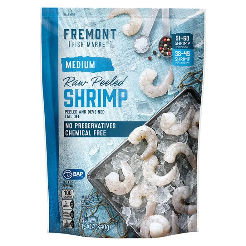 Fremont Fish Market Medium Raw Peeled Shrimp