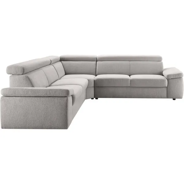 Hoekbank Temiso pocketveren grijs verstelbare zitdiepte R