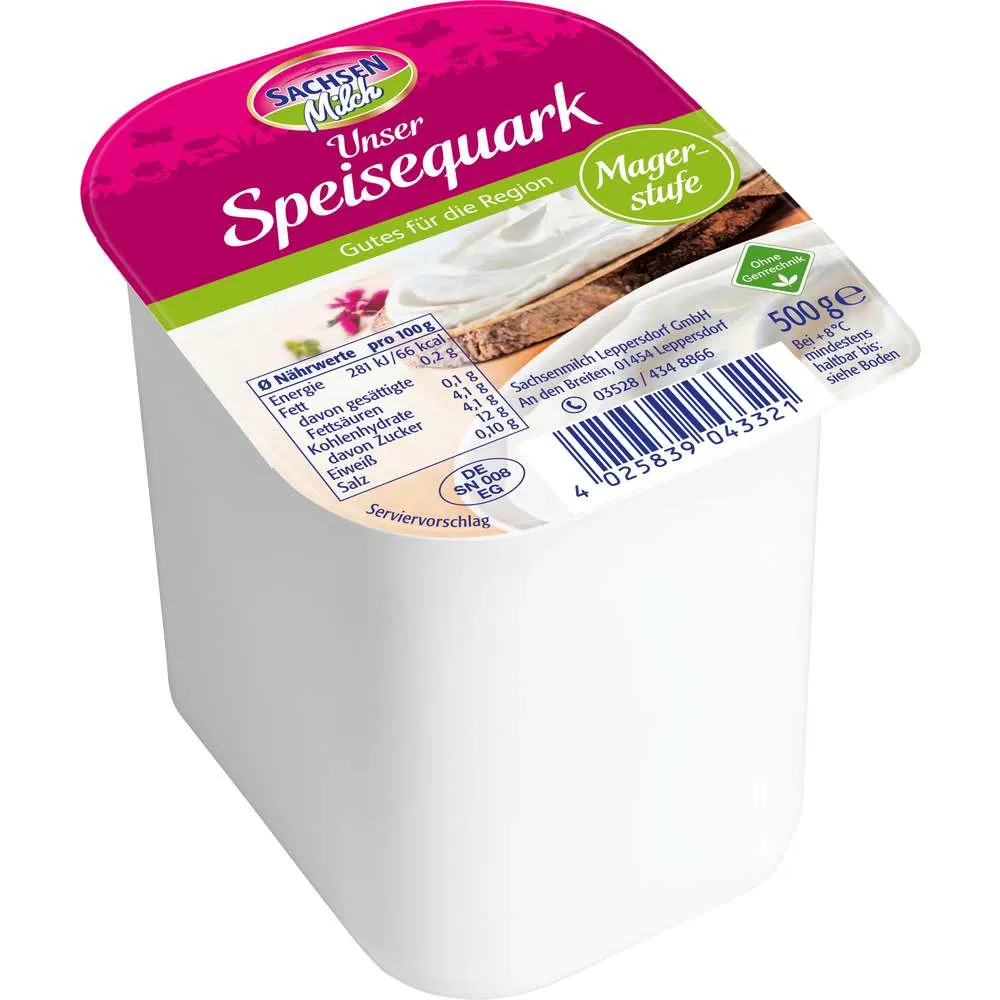 Sachsenmilch Speisequark, Magerstufe
