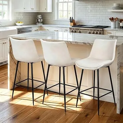 VATROS Counter Height Bar Stools Set of 3, FSC Certified…