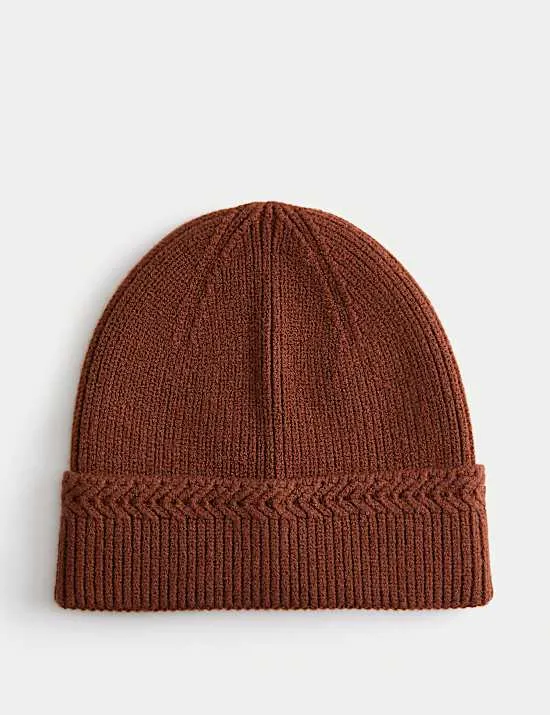 Herringbone Beanie Hat
