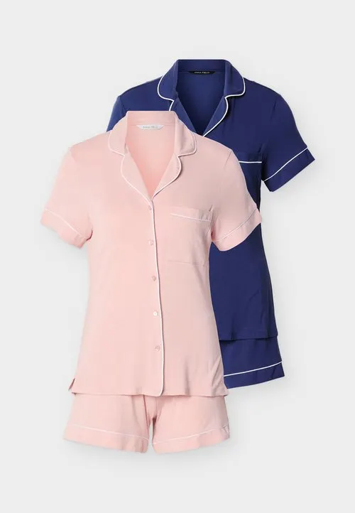 2 PACK - Pyjamas - pink/navy