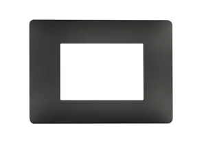Placca 3 moduli serie Luhta LEXMAN grigio