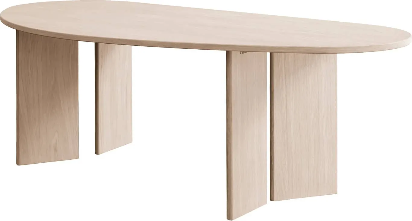 Eclipse spisebord 230x110 cm hvitoljet 9001