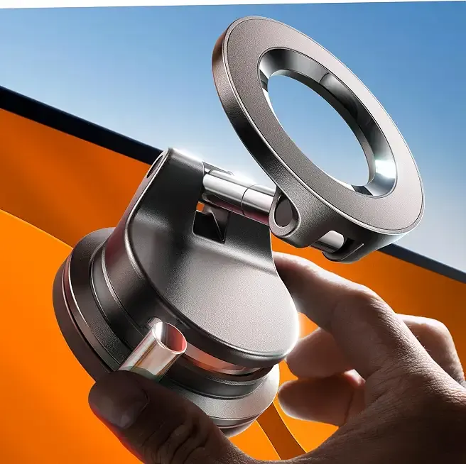 LISEN for MagSafe Car Mount [3800gf Strong Magnet & 90+LBS Suction] 360° Adjustable Vacuum Magnetic Phone Holders for Your Car, for iPhone 17 Pro Max 16 15 14 13 12 Plus Air for All Smartphones