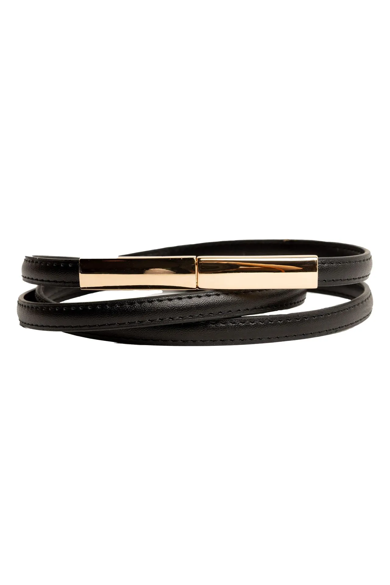 Zwarte smalle riem