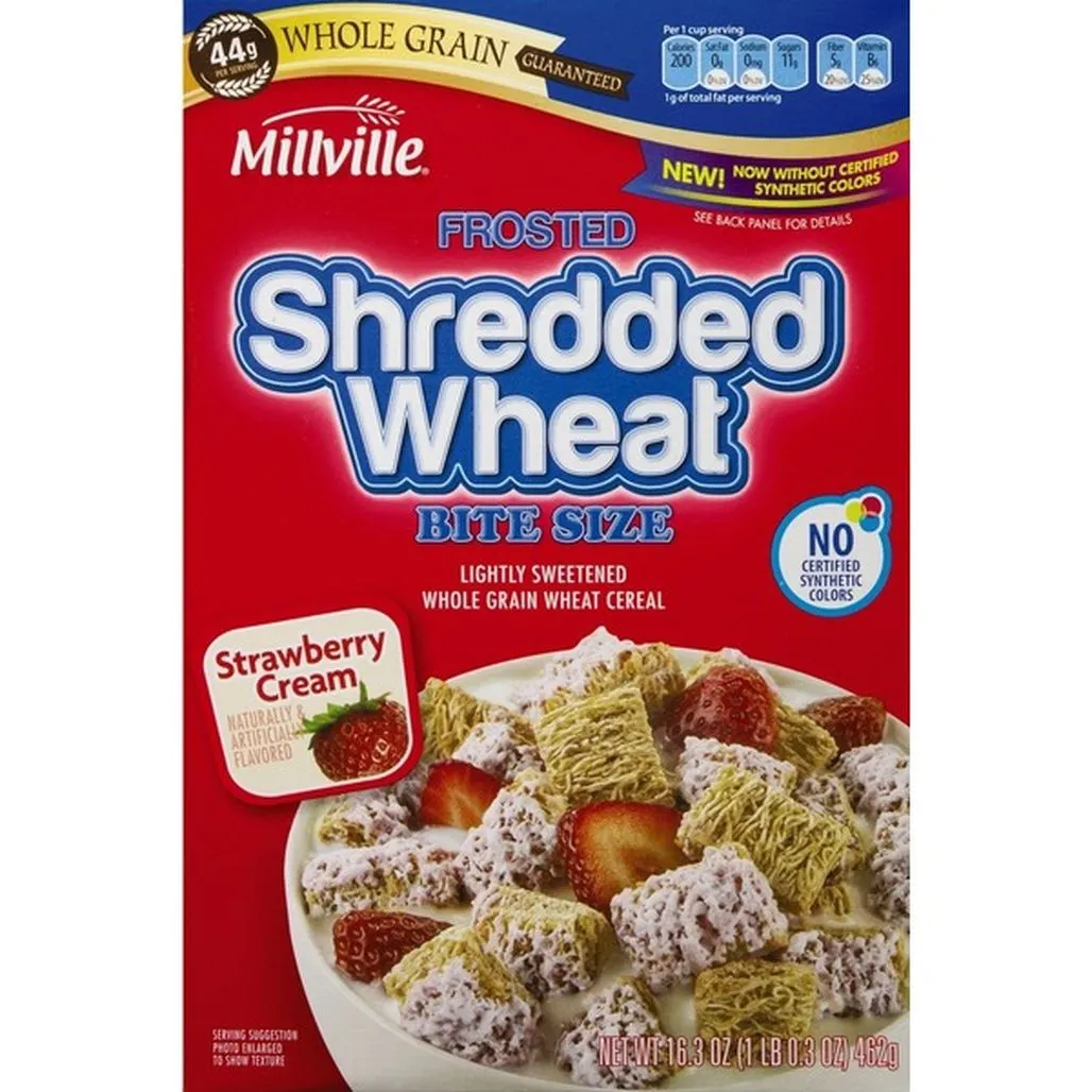 Millville Strawberry Frosted Shredded Wheat