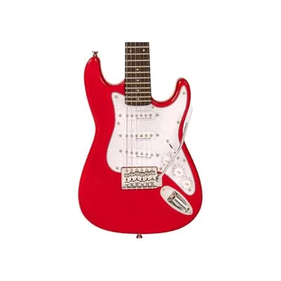 ENCORE E375 - RED - 3/4-SIZE ELECTRIC GUITAR - MINI ST SYLE
