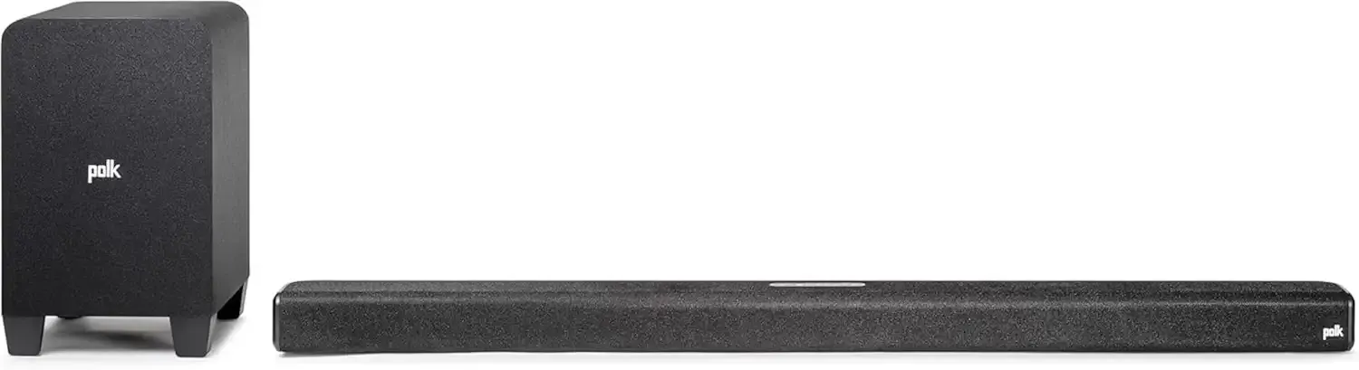Polk Audio Signa S4 TV Sound Bar with Subwoofer - Dolby Atmos Audio VoiceAdjust & BassAdjust Technology, HDMI eARC, Wireless Subwoofer works with 8K, 4K, & HD TVs, Bluetooth, Wireless Streaming