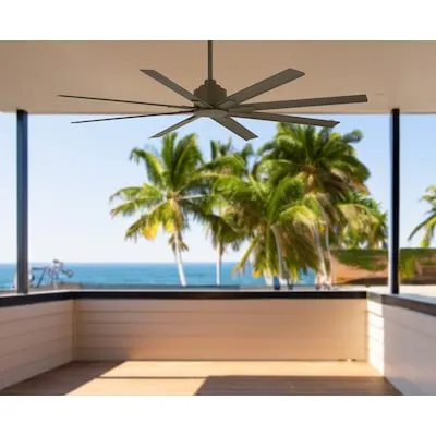 Minka Aire Xtreme H2O 65-in Oil Rubbed Bronze with Oil Rubbed Bronze Blades Uncovered Outdoor Ceiling Fan Without Light 8 -Blade