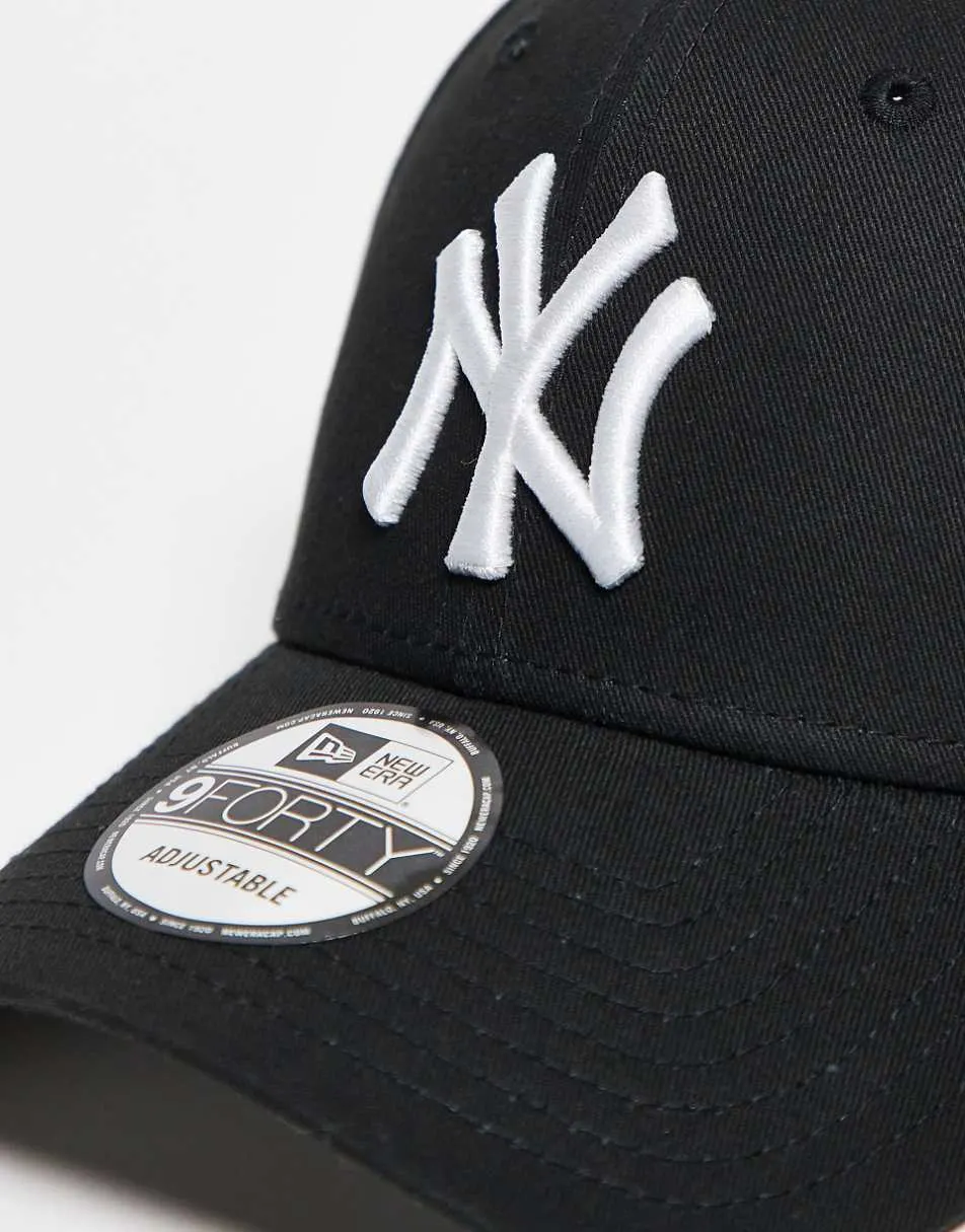 New Era NY Yankees 9forty cap in black