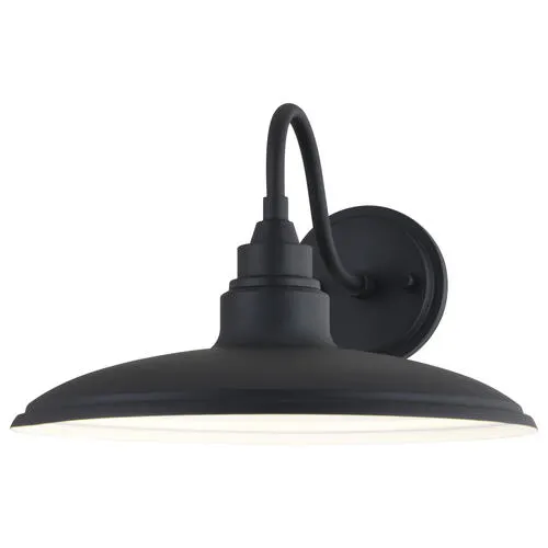 Patriot Lighting® Tucson Textured Black LED Outdoor Wall Light