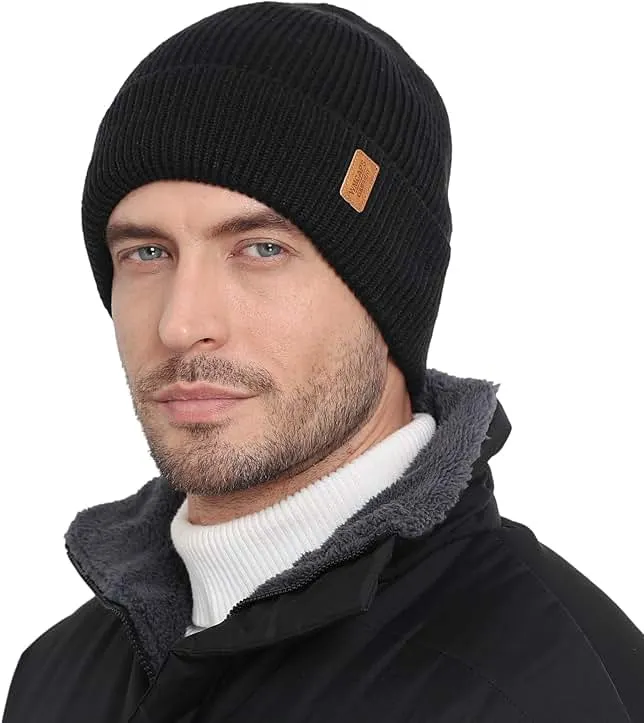 Wmcaps Merino Wool Fleece Lined Beanie Warm Winter Hats for Men Women | Warm cozy fleece lining, breathable moisture-wicking, snug fi…