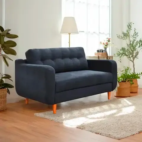 Sofa 2 Plazas Capitonado Ls Dovenegro