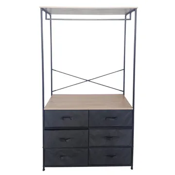 Mobile 6 cassetti con appendiabiti Linea Colmar h167x100x40 cm