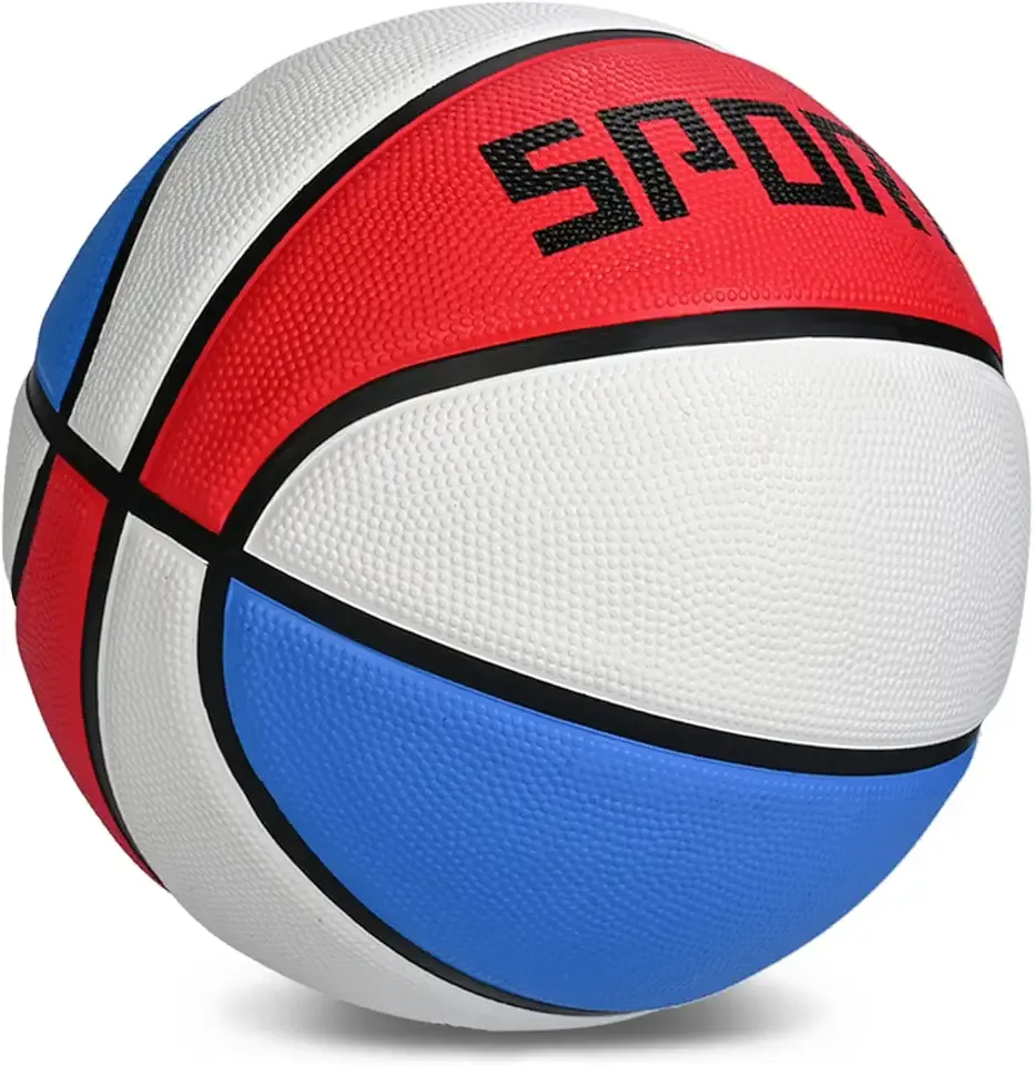 KUYOTQ Kids Youth Adult Size 3/4/5/6/7 (22/25.5/27.5/28.5/29.5") Basketball Premium Rubber or Faux Leather Basketball Indoor Outdoor Basketball for Boys Girls Womens Mens Basketball Gifts (Deflated)