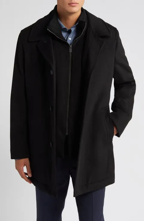 MacBeth Wool Blend Coat with Bib