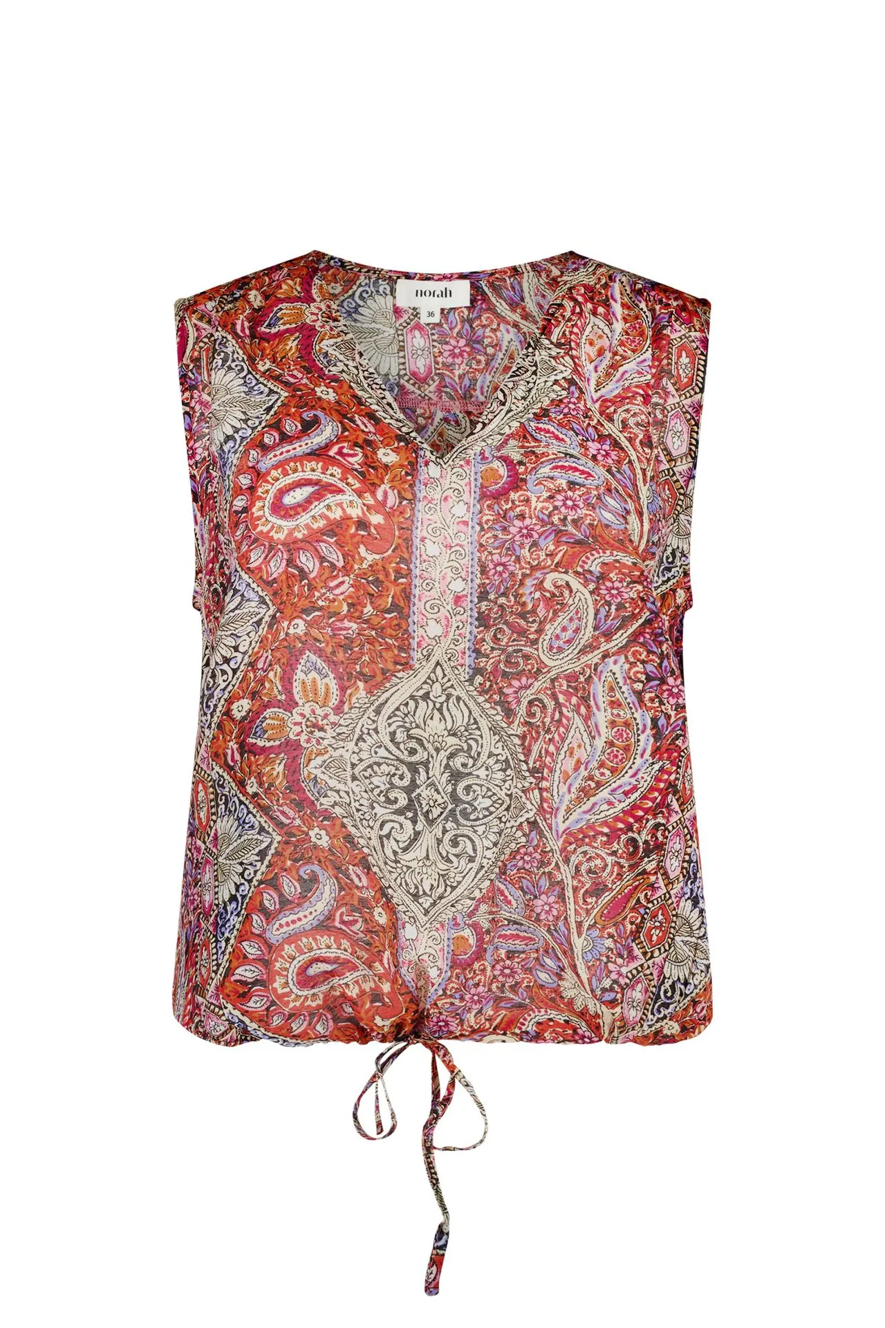 Top met grafische print