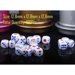 Bulk Lot 6 Sided Dice 100 pieces Table Game Board Game Roll Dices Drink