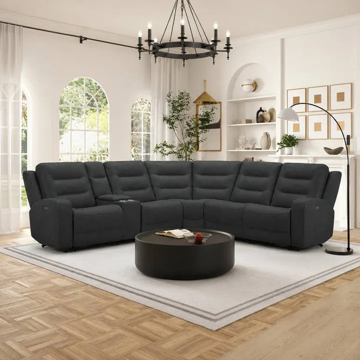 Allen Power Motion Sectional Sofa by Best Home - Gray