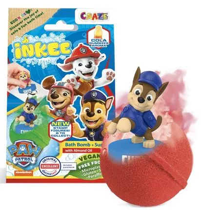 LA PAT'PATROUILLE - BOMBE DE BAIN AVEC 1 FIGURINE A COLLECTIONNER