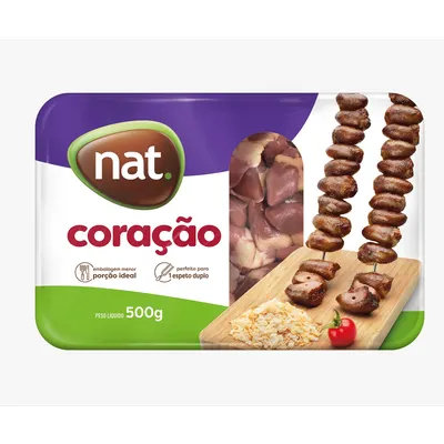 coração de frango nat 500g