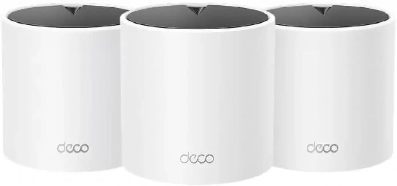 TP-Link Deco X15 Dual-Band AX1500 WiFi 6 Mesh Wi-Fi System | Replaces Routers and Extenders | Covers up to 5,600 sq.ft. | 2 Gigabit Ports per Unit, Supports Ethernet Backhaul, 3-Pack