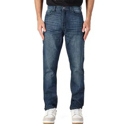 Jeans Hummo Hombre Pretina Media Botón Metálico