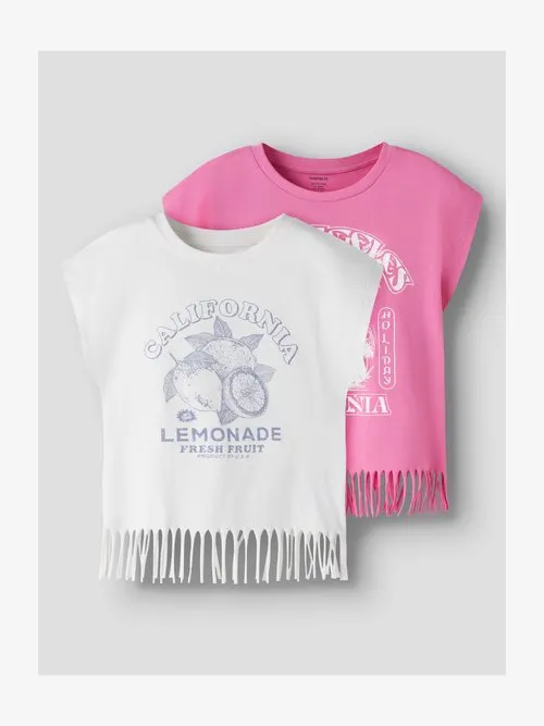 VALONE SHORT 2 PACK - T-shirts med print - strawberry moon/cloud dancer