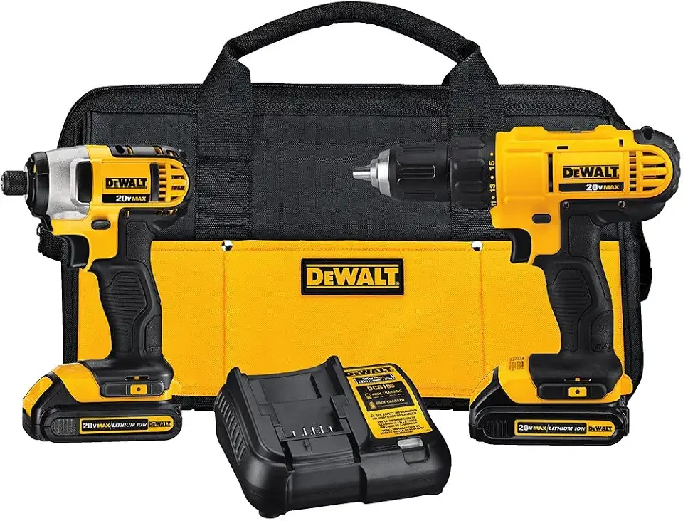 DEWALT DCK240C2R 20V MAX Cordless Lithium-Ion Drill Driver and Impact Driver Combo Kit (Renewed)