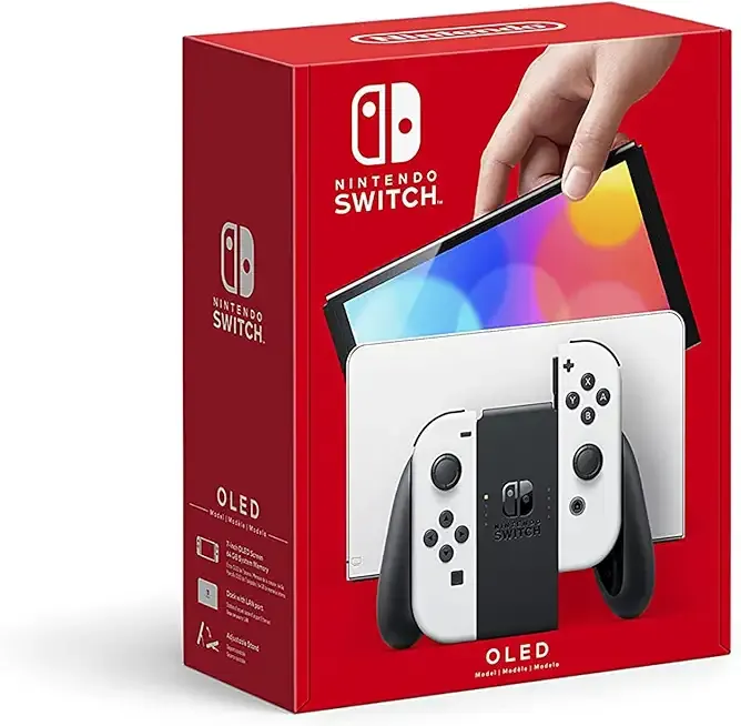 Nintendo Switch – OLED Model w/White Joy-Con