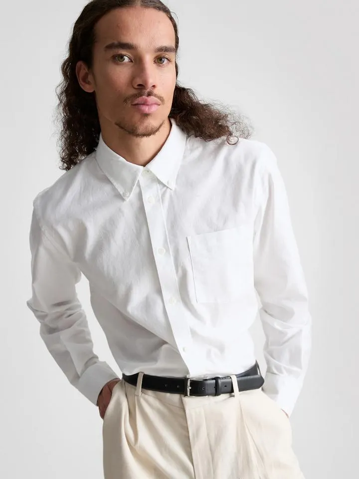 Chemise Oxford coupe regular en pur coton
