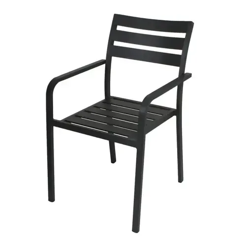 2er-Set Stühle TREVISO - anthrazit - stapelbar