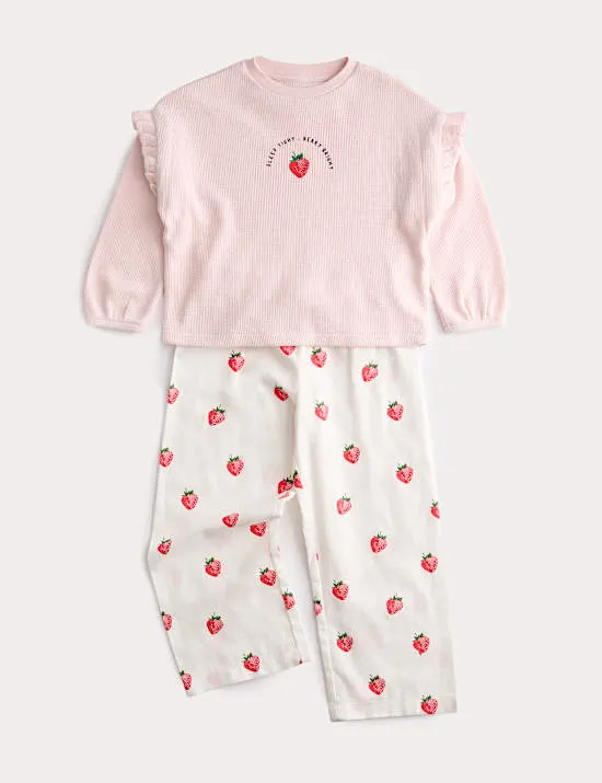 Cotton Rich Strawberry Graphic Pyjamas (1-8 Yrs)