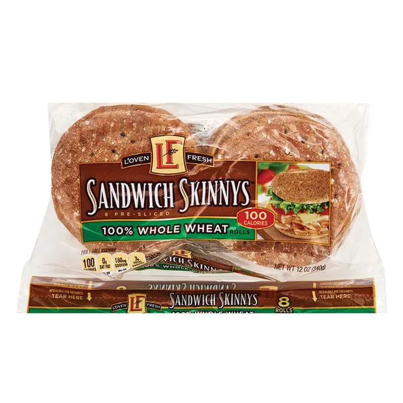 L'oven Fresh 100% Whole Wheat Sandwich Skinnys